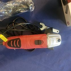 Hyper Tough 6 AMP Corded Angle Grinder with Handle Adjustable Guard, 4-1/2 inch