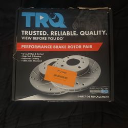 2 TRQ FRONT Brake Rotors 25.4MM 
