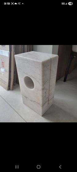 Side table white marble