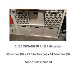 Organizer With Cubes