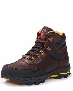 SUREWAY Men's 6 Inch Soft/Steel Toe Waterproof leather Work Boots