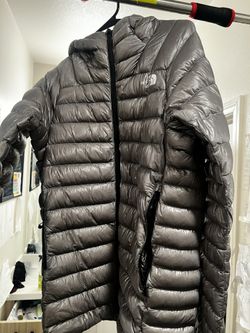 Grey North face Zip Up Size Medium. 