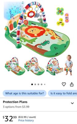 Baby Gyms Play Mats, Tummy Time Mat Toys, Infant Play Mat and Activity Gym