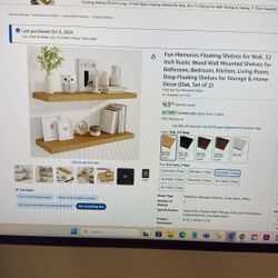 Brand NEW Oak Shelves - IN BOX