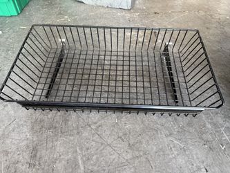 Wire Baskets and Shelves 24 inch for grid wall