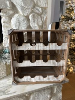 Wood Crate Wine Rack