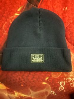 Levi's black/Navy beanie #winteraccessories #cozy