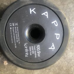  10 INCHES  INFINITY SUBWOOFER 350 WATTS  RMS AND 1400 WATTS PEAK USED BUT GREAT SOUND 