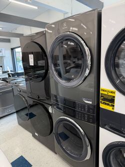 Electrolux ELTE7600AT 27 Inch Electric Stacked Laundry Center with 4.5 cu. ft. Washer and 8 cu. ft. Electric Dryer, Smartboost® Technology