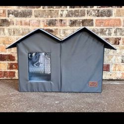 Bedsure Heated Outdoor & Indoor Cat and Pets House-Extra Wide Weatherproof and Warming Feral Cat Shelter with Raised Base in Winter, Waterproof Insula