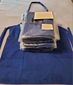 20 qty. Royal Blue Aprons w/ 2 Front Pockets