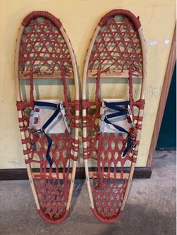 LL Bean Leather Snow Shoes - 10 x 36” - Like New