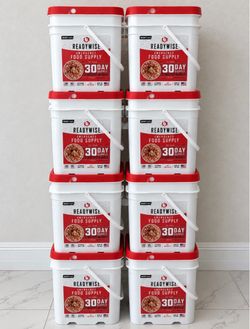 ReadyWise Emergency Food Supply – 4 Complete 30-Day Kits / 120 Days Total