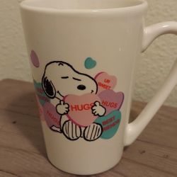 Peanuts Worldwide Snoopy Valentine Candy Hearts Hugs Love You Coffee Cup Mug