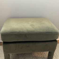 Velvet Ottoman 