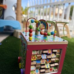 ALEX Wooden Activity Cube Toddler Busy Town Sensory Toy