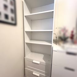 IKEA Bookcase, white, 23 5/8x74 3/4