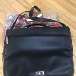 Large Black Leather Bag