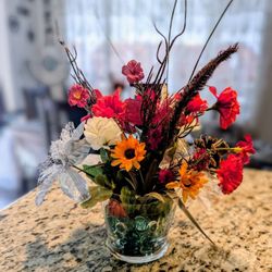Artificial Flower Fall/Thanksgiving/Christmas Arrangements, Centerpiece 