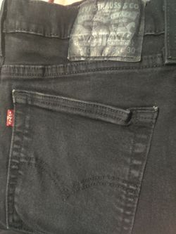 Levi 510 Black Skinny Jeans 32x30