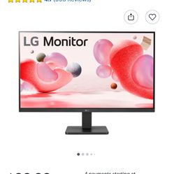 LG 27" IPS FHD Monitor - 100Hz, FreeSync (Model: 27MR400-B)