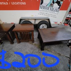 Coffee Table And End Tables