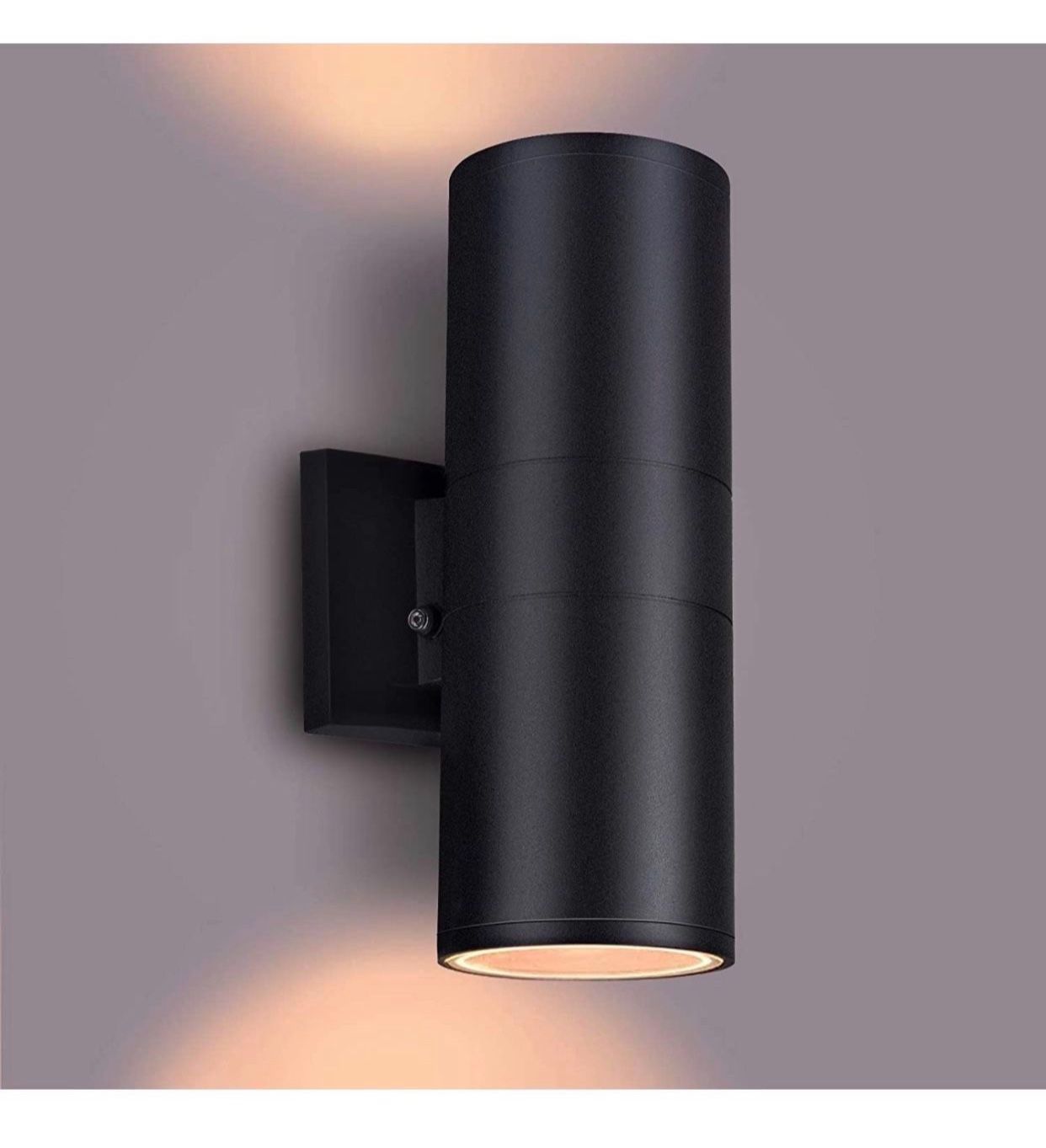 Dusk to Dawn Outdoor Lighting, Up and Down Lights Outdoor Wall Sconce - 2 Light Lamps Included,Exterior Light Fixture Outdoor Wall Lights for Patio,Po