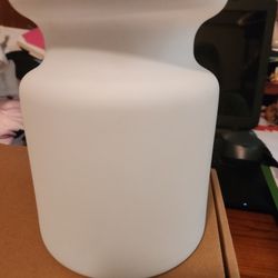 White Glass Vase
