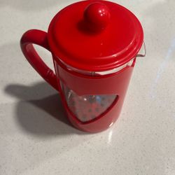 Mini French Press Coffee & Tea Brewer – Red