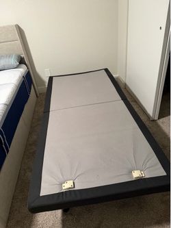 Twin mattress and adjustable ghost bed frame for sale with remote
