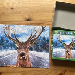 Puzzle Bug Deer On A Road Puzzle