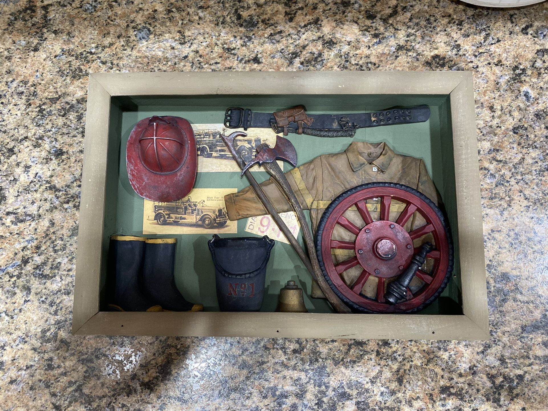 Firefighter Shadow Box