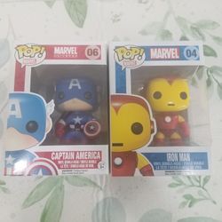 Captain America And Iron Man Funko Pops