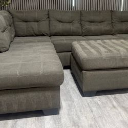 60% OFF Meier Sectional sofa with Ottoman  –  Certified Clean + Free OC Delivery