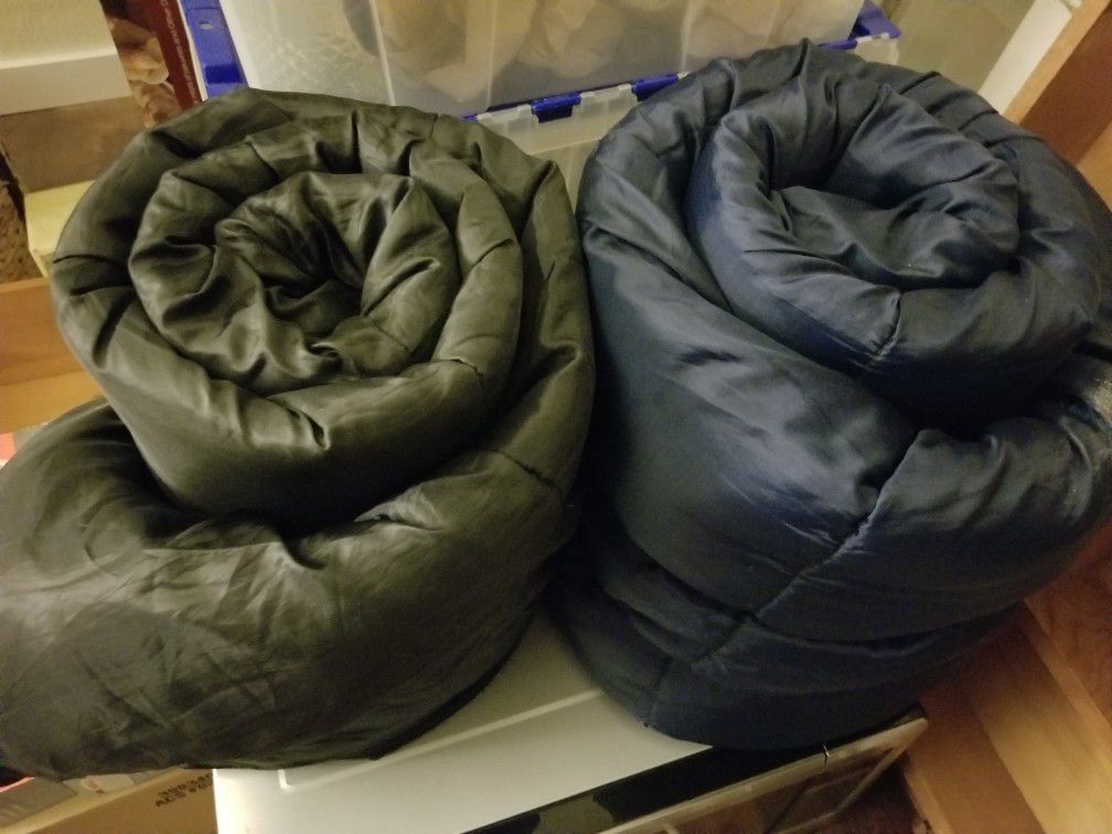 Two youth-size sleeping bags