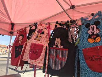 Wipe holder , aprons , water bottles