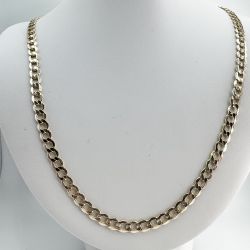 Men’s 6.5mm Curb Link 14k Yellow Gold 24” Chain Necklace 14.5 Grams 11053098