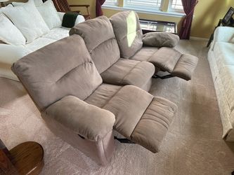 Couch with reclining seats