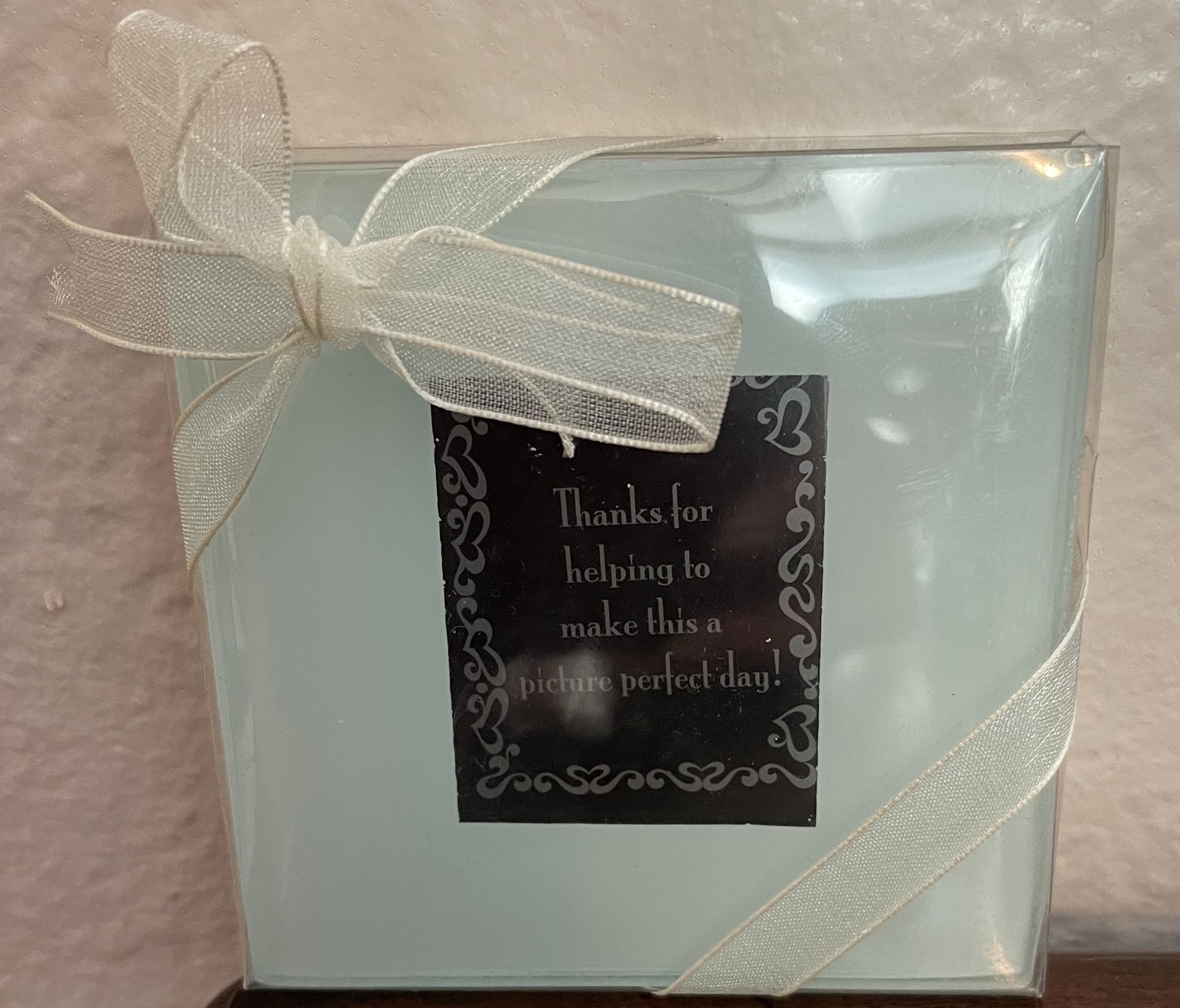 Photo Frosted Glass Coasters (Set of 2) Wedding Favors