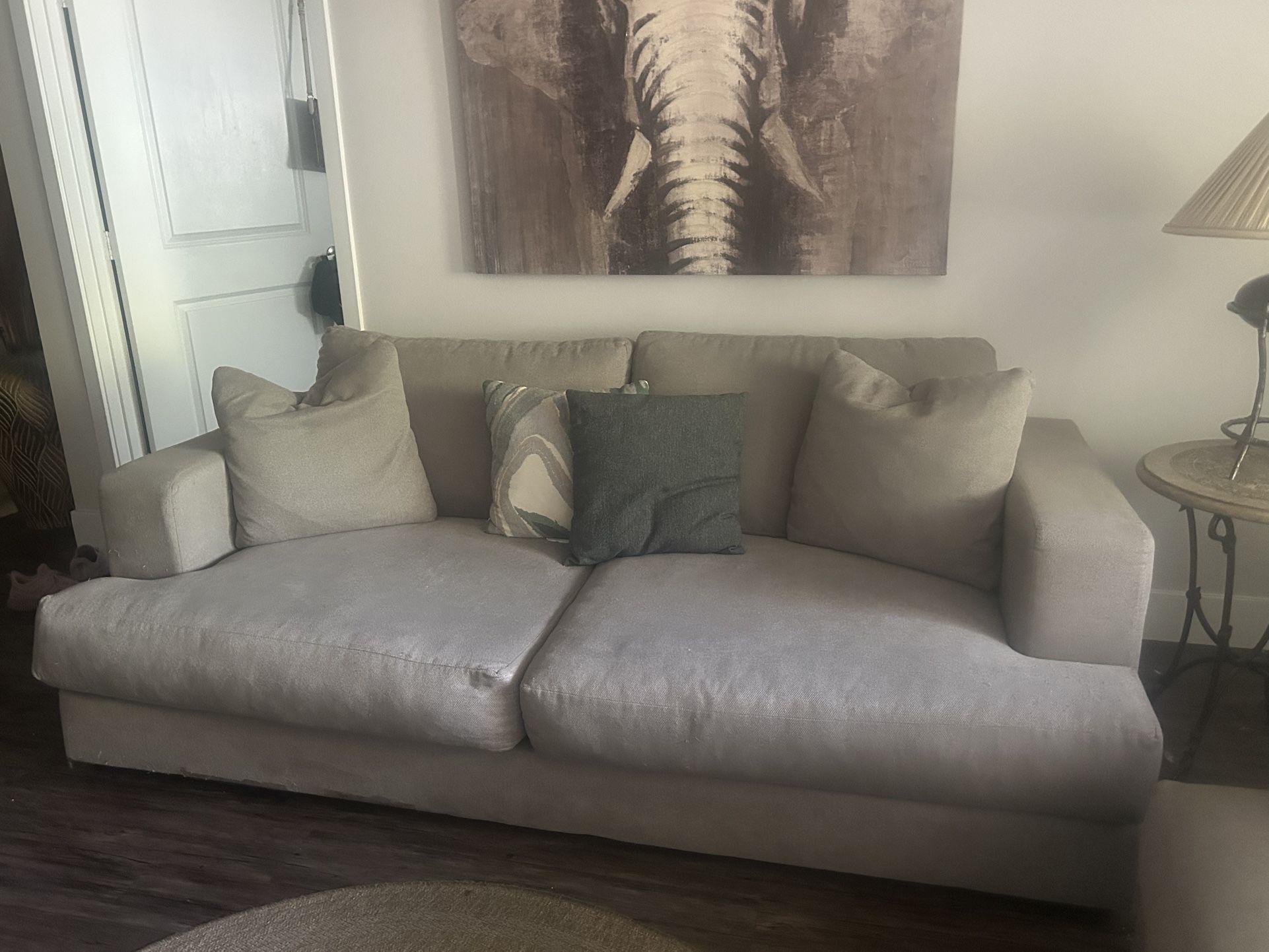 Grey Down Couch