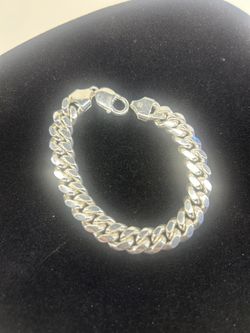 Silver Cuban Link Bracelet 