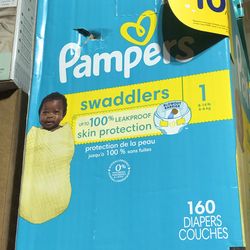 Pampers Swaddlers (size one, 160-ct.)
