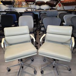 🔥LIKE NEW!🔥100% AUTHENTIC EAMES HERMAN MILLER SOFT MANAGEMENT CHAIRS ARM PROTECTOR PNEUMATIC LIFT TILT LOCK ADJUSTABLE TILT TENSION MANY AVAILABLE!