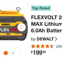 BATERÍAS NUEVAS DEWALT 6AH 20V/60V FLEXVOLT 🔋