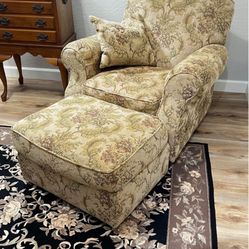 Broyhill chair and ottoman
