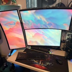 Articulated Triple monitor Mount (No Monitors)