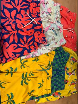 6 pair-Boys Swim Trunks -Size 8