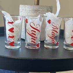 Valentines Shot Glasses 