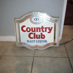 Country Club Malt Liquor Bar Light 