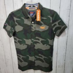 Superdry Orange Label Camo Classic Pique Polo 